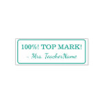 [ Thumbnail: "100%! Top Mark!" Tutor Rubber Stamp ]