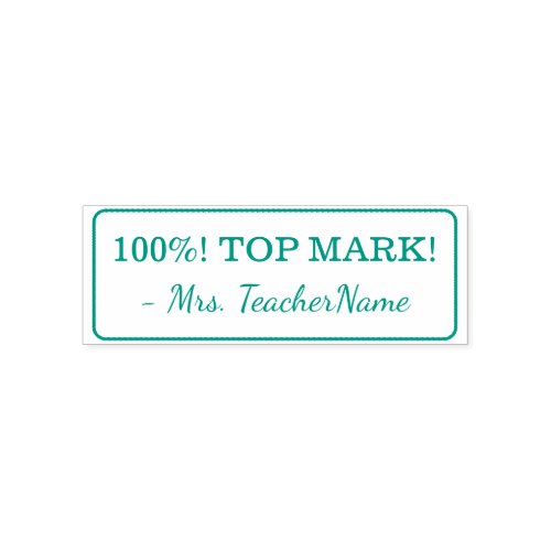 100 TOP MARK Tutor Rubber Stamp