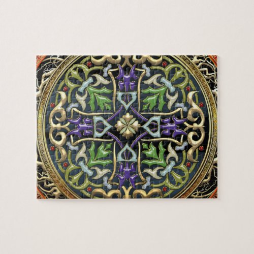 100 Treasure Trove Celtic Cross Jigsaw Puzzle