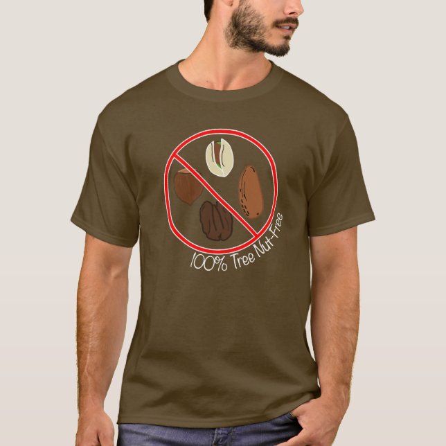 100% Tree Nut Free T-Shirt (Front)