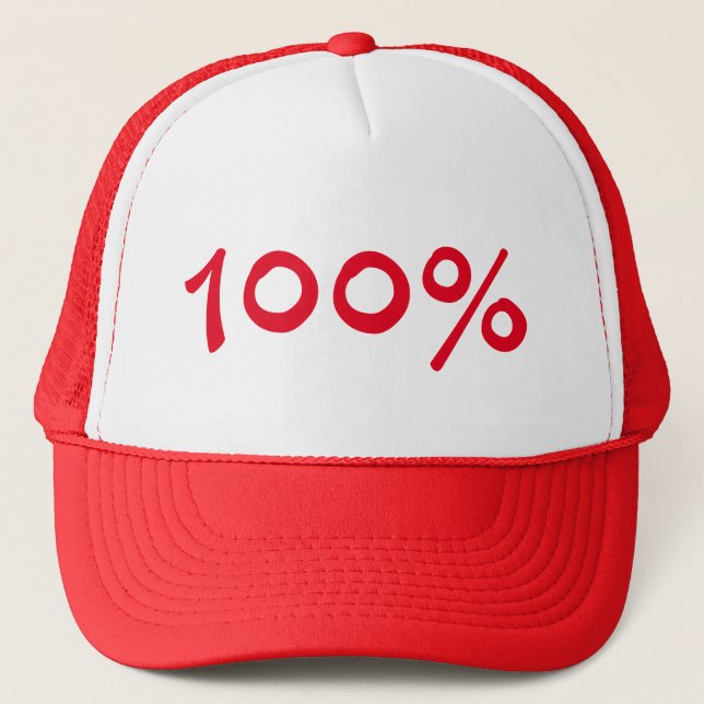 100% Trucker Hat (Front)