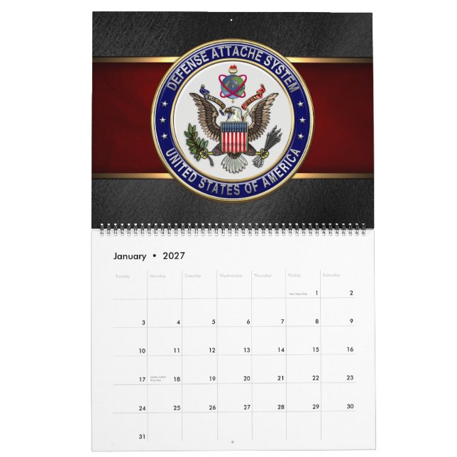 [100] U.S. Defense Attaché System (DAS) Emblem [3D Calendar (Jan 2027)