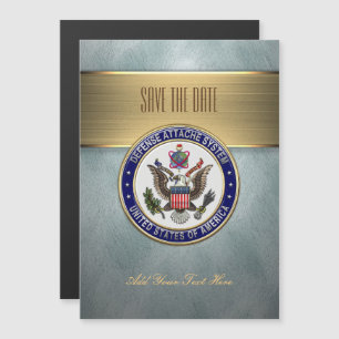 [100] U.S. Defense Attaché System (DAS) Emblem [3D Magnetic Invitation