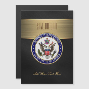 [100] U.S. Defense Attaché System (DAS) Emblem [3D Magnetic Invitation