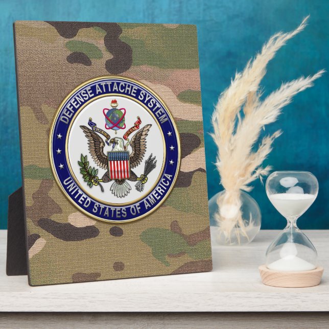 [100] U.S. Defense Attaché System (DAS) Emblem [3D Plaque (Side)