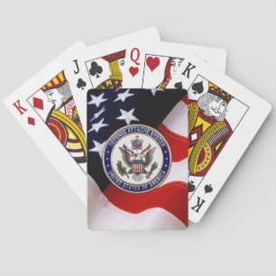 [100] U.S. Defense Attaché System (DAS) Emblem [3D Poker Cards