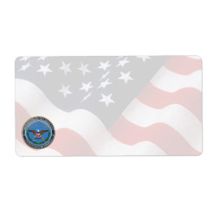 [100] U.S. Department of Defense (DOD) Emblem [3D] Label