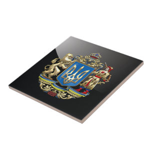 [100] Ukraine: Proposed Greater Coat of Arms Ceramic Tile