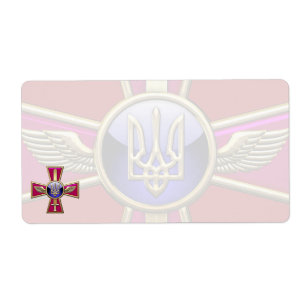 [100] Ukrainian Air Force Emblem Label