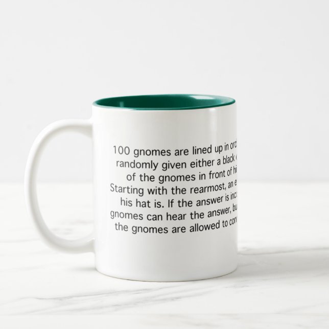 100 Unfortunate Gnomes Two-Tone Coffee Mug (Left)
