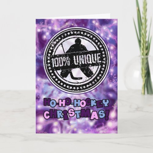 100 Unique Hockey Goalie Christmas Holiday Card