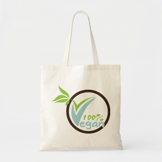 100% Vegan Canvas Reusable Bags (Front)