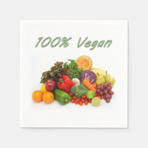 100 Vegan Paper Napkins
