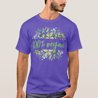100 Vegan Salad Veganism Vegetables Fruits T-Shirt