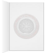 [100] Vegvisir - Viking Silver Magic Runic Compass Cards (Inside (Right))