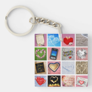100 Ways to say I love you Keychain