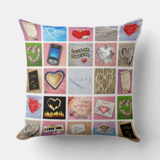 100 Ways to say I love you Throw Pillow