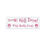 [ Thumbnail: "100%! Well Done!" Tutor Rubber Stamp ]