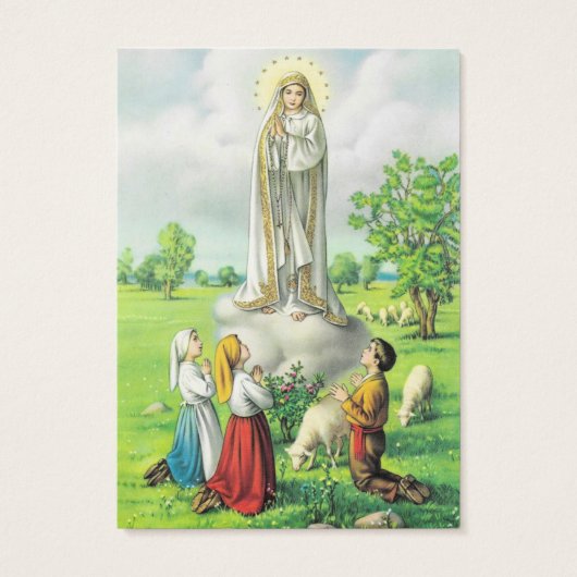100 x Lady of Fatima Prayer Cards (Back)