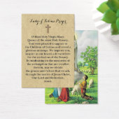 100 x Lady of Fatima Prayer Cards (Desk)