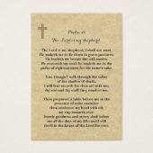 100 x Memorial Prayer Cards Lord Is My Shepherd (Front)