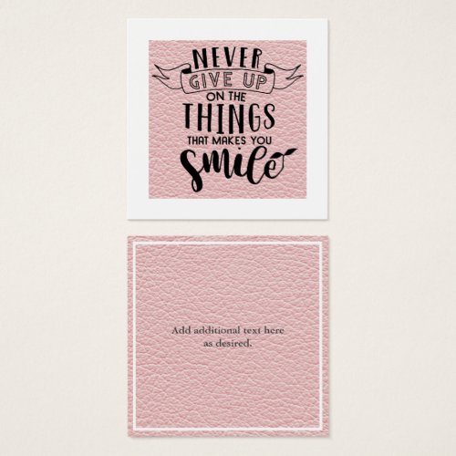 100 x Never Give Up Encouragement Quote Cards
