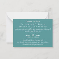 100 x PHOTO Change of Date Postponement incl ENVL. Advice Card