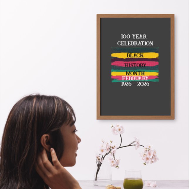 100 year celebration black history month 2026 poster (Creator Uploaded)