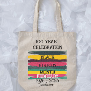 100 year celebration black history month 2026 tote bag