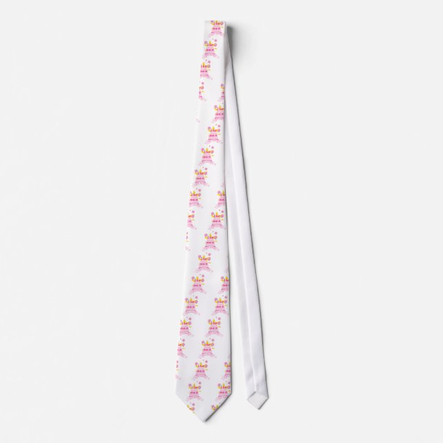 100 Year Old Birthday Cake Neck Tie (Front)