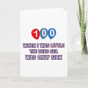 100 year old dead sea birthday designs card