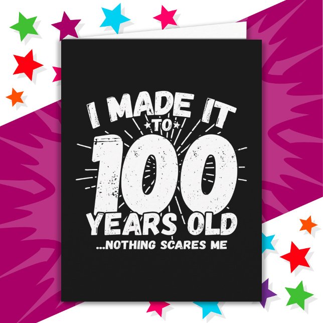 100 Year Old Sarcastic Meme Funny 100th Birthday Card (Creator Uploaded)