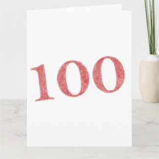 100 years anniversary card