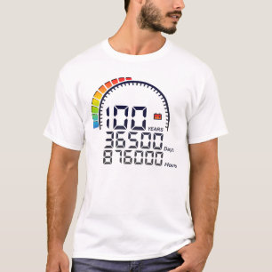100 years anniversary clock days lives T-Shirt