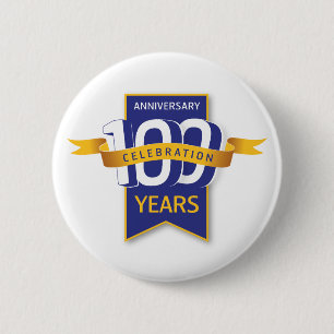 100 Years Anniversary Design Button