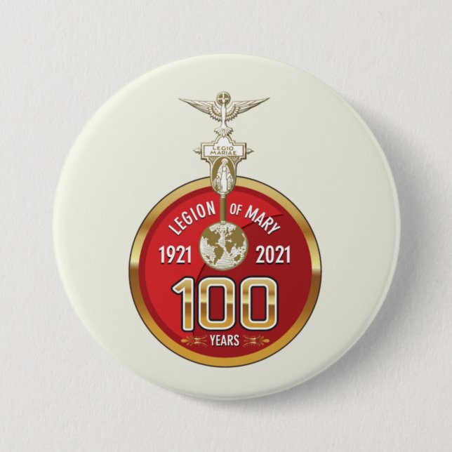 100 years Legion of Mary, Legion of Mary Button (Front)