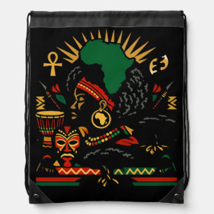100 Years of Black History Month 2026 Celebration Drawstring Bag