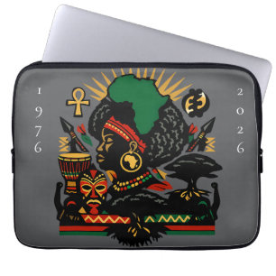 100 Years of Black History Month 2026 Celebration Laptop Sleeve