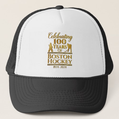 100 Years Of Boston Hockey Trucker Hat