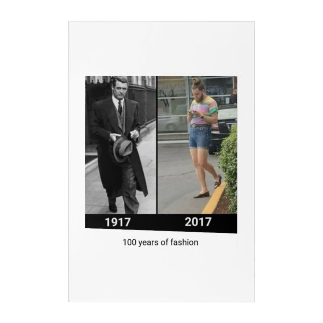 100 YEARS OF FASHION  ACRYLIC PRINT (Front)