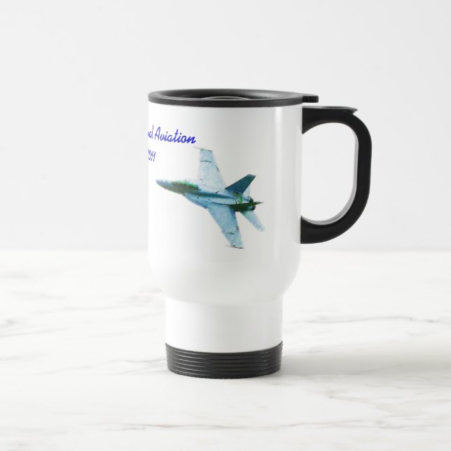 100 years of Naval Aviation Bearcat-Hornet Travel Mug (Right)