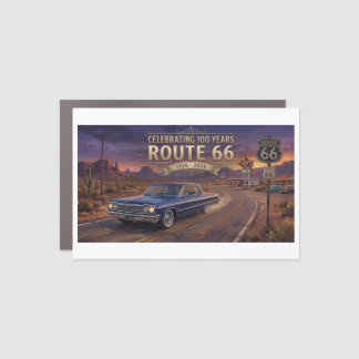 100 Years Of Route 66 Car Magnet