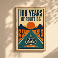 100 Years of Route 66 Centennial Litho