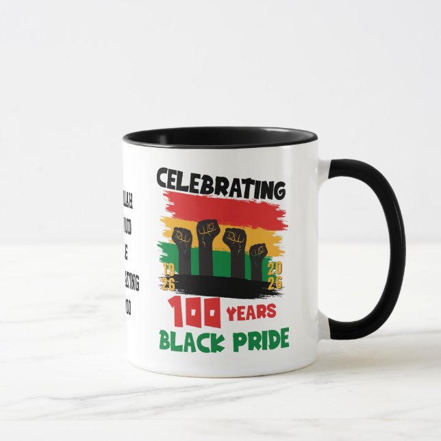 100 Years Souvenir Centennial Black History Month Mug (Right)