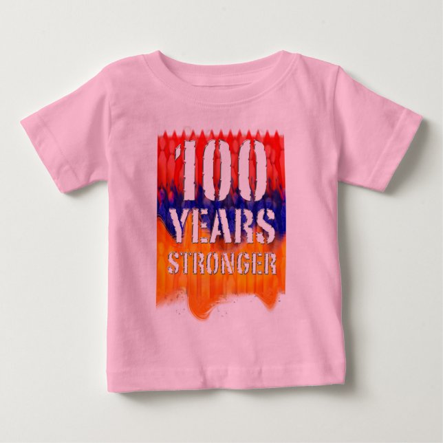 100 Years Stronger Armenian Infant Organic shirt (Front)