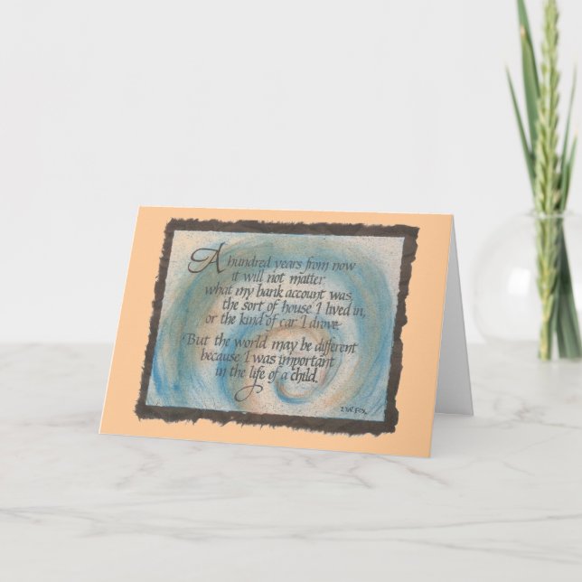 100 Years Thank You Card (Front)