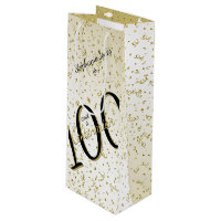 100 Yrs Centenarian Birthday Black/Gold Text