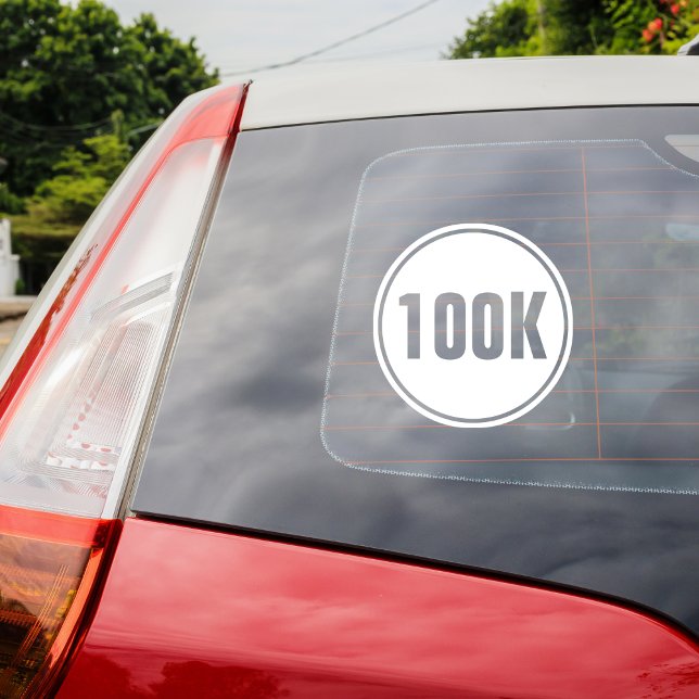 100K Circle Full Marathon Ultramarathon Window Cling (Creator Uploaded)