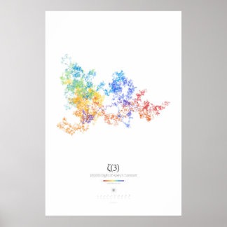 100k Digits of Apéry's Constant (light) Poster