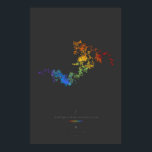 100k Digits of Euler-Mascheroni Constant (dark) Poster<br><div class="desc">The colorful path of the first 100, 000 digits of the Euler-Mascheroni constant. Starting at a single point, a line was drawn for each number based on its value, rotated around the end point of the previous line. Colors were assigned for each set of 10, 000 numbers—starting with red and...</div>
